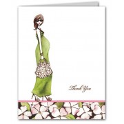 Baby Shower Thank You Cards, Green Momma 